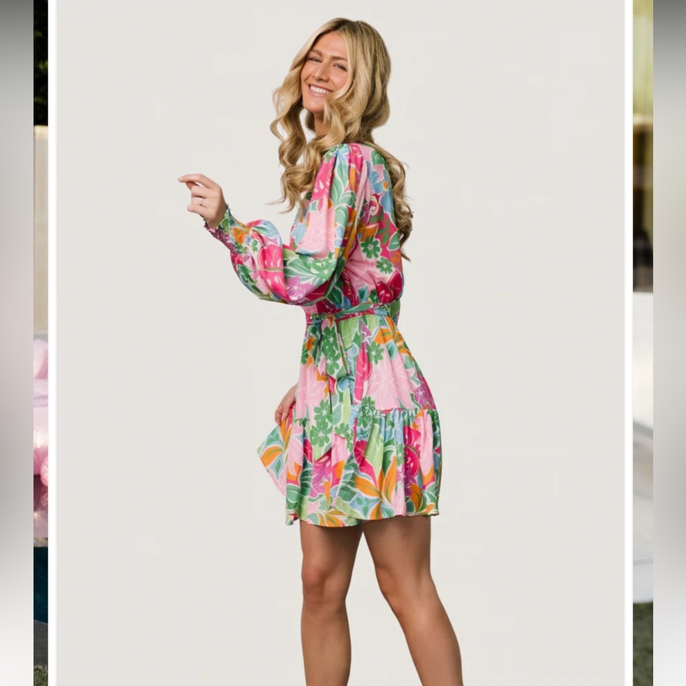 Baltic Born Vibrant Floral Long Sleeve Dress - Picture 2 of 9